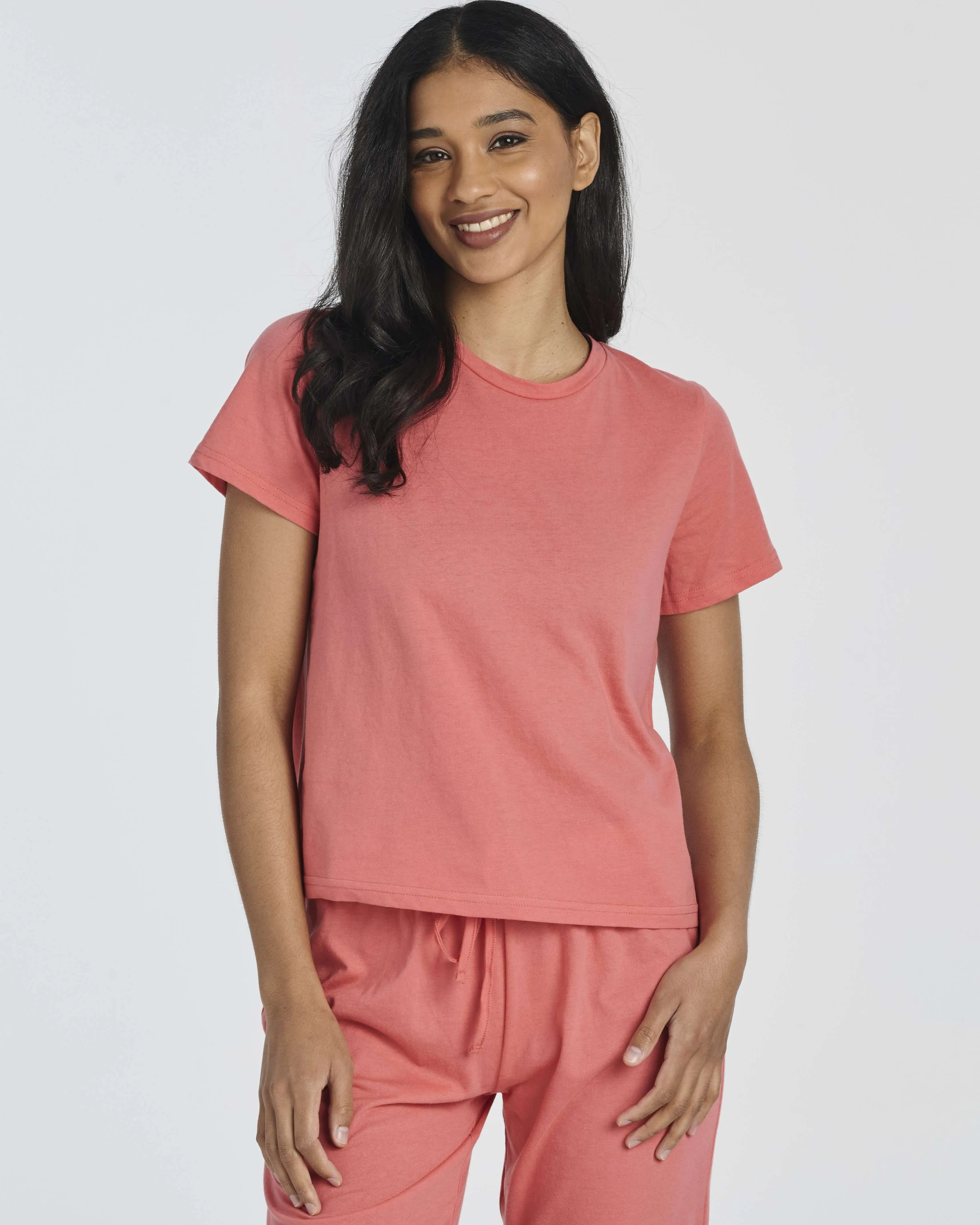 2 Pack: Women's Cotton Pajamas with Capri Pants (Available In Plus Size)
