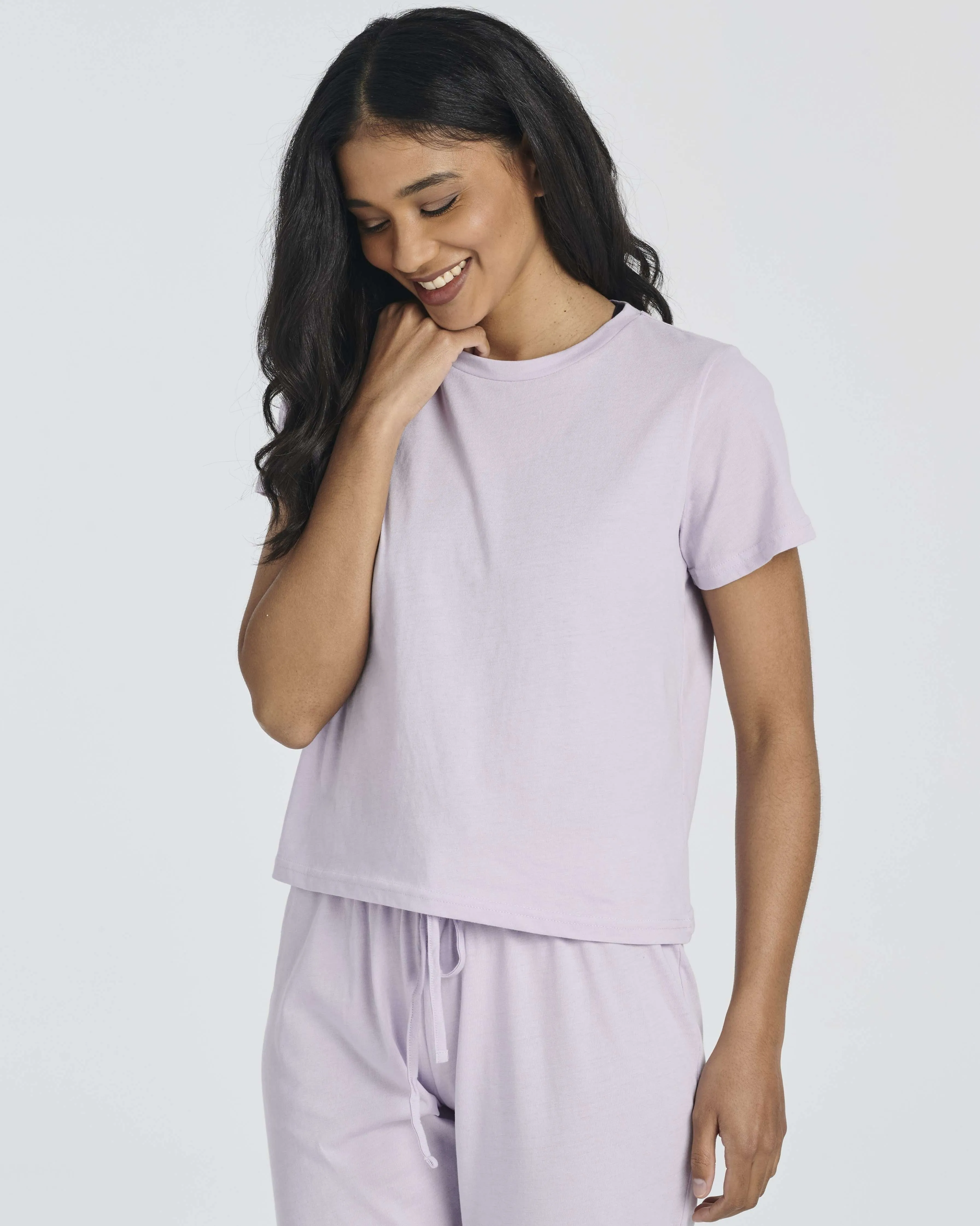 2 Pack: Women's Cotton Pajamas with Capri Pants (Available In Plus Size)
