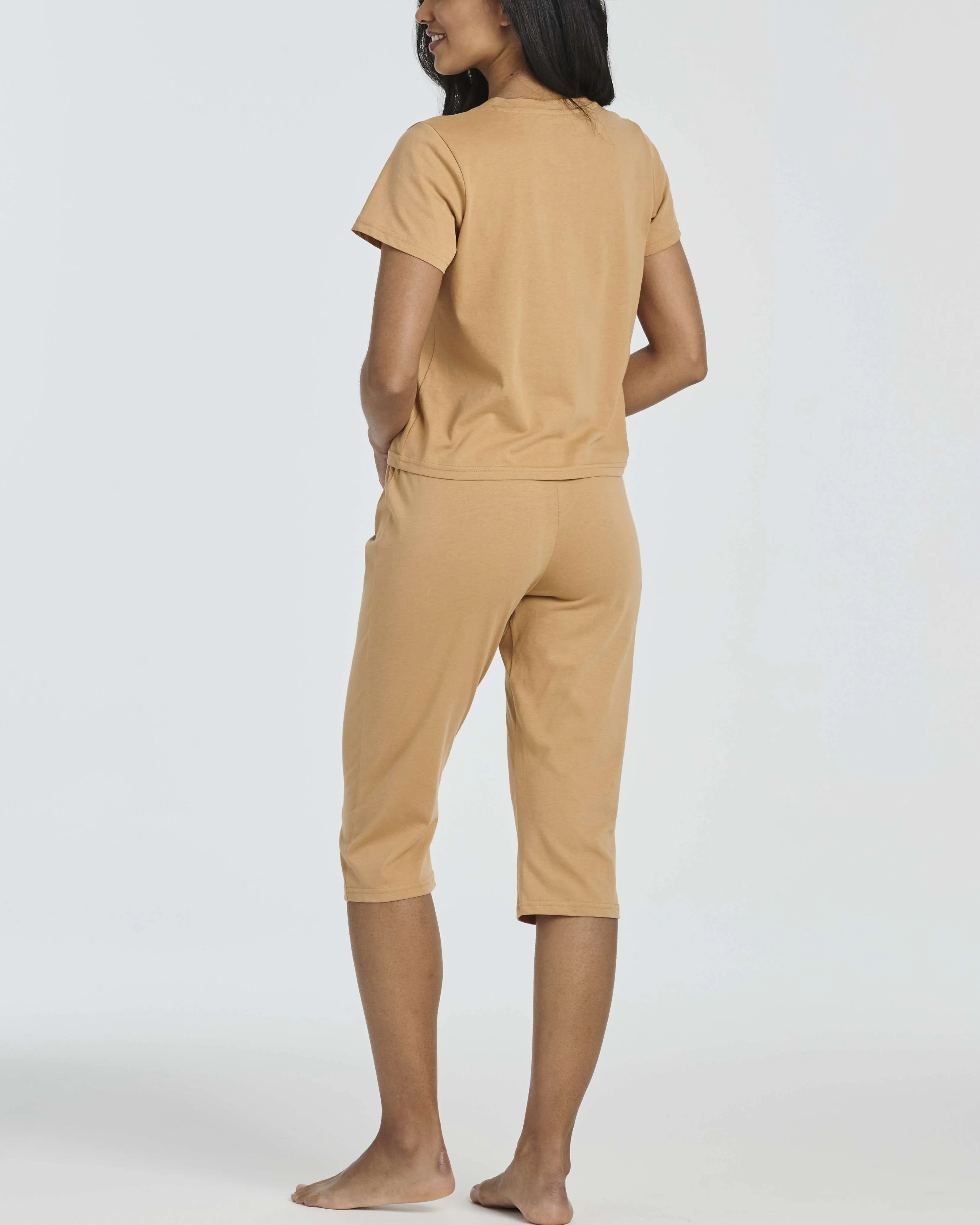 2 Pack: Women's Cotton Pajamas with Capri Pants (Available In Plus Size)