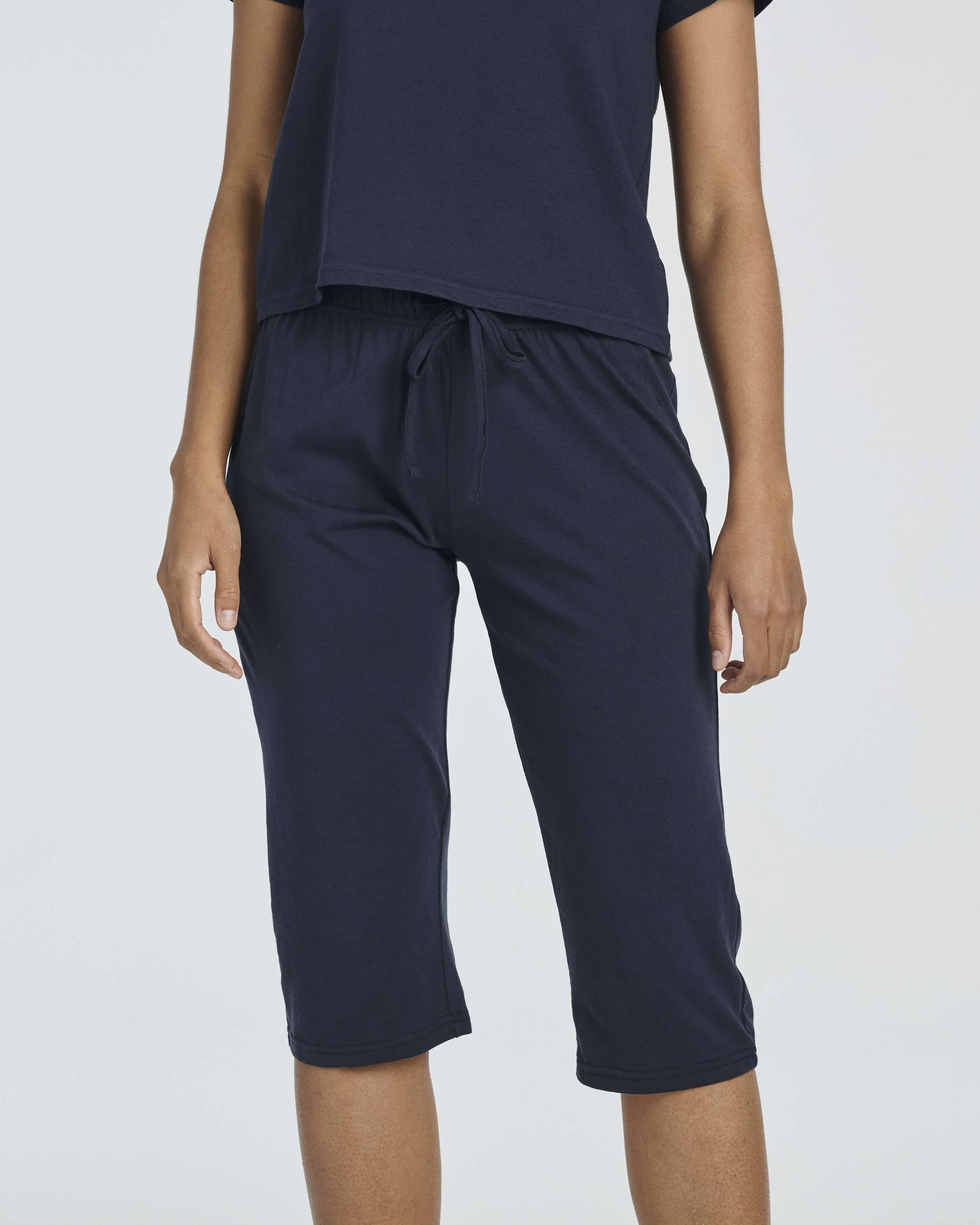 2 Pack: Women's Cotton Pajamas with Capri Pants (Available In Plus Size)