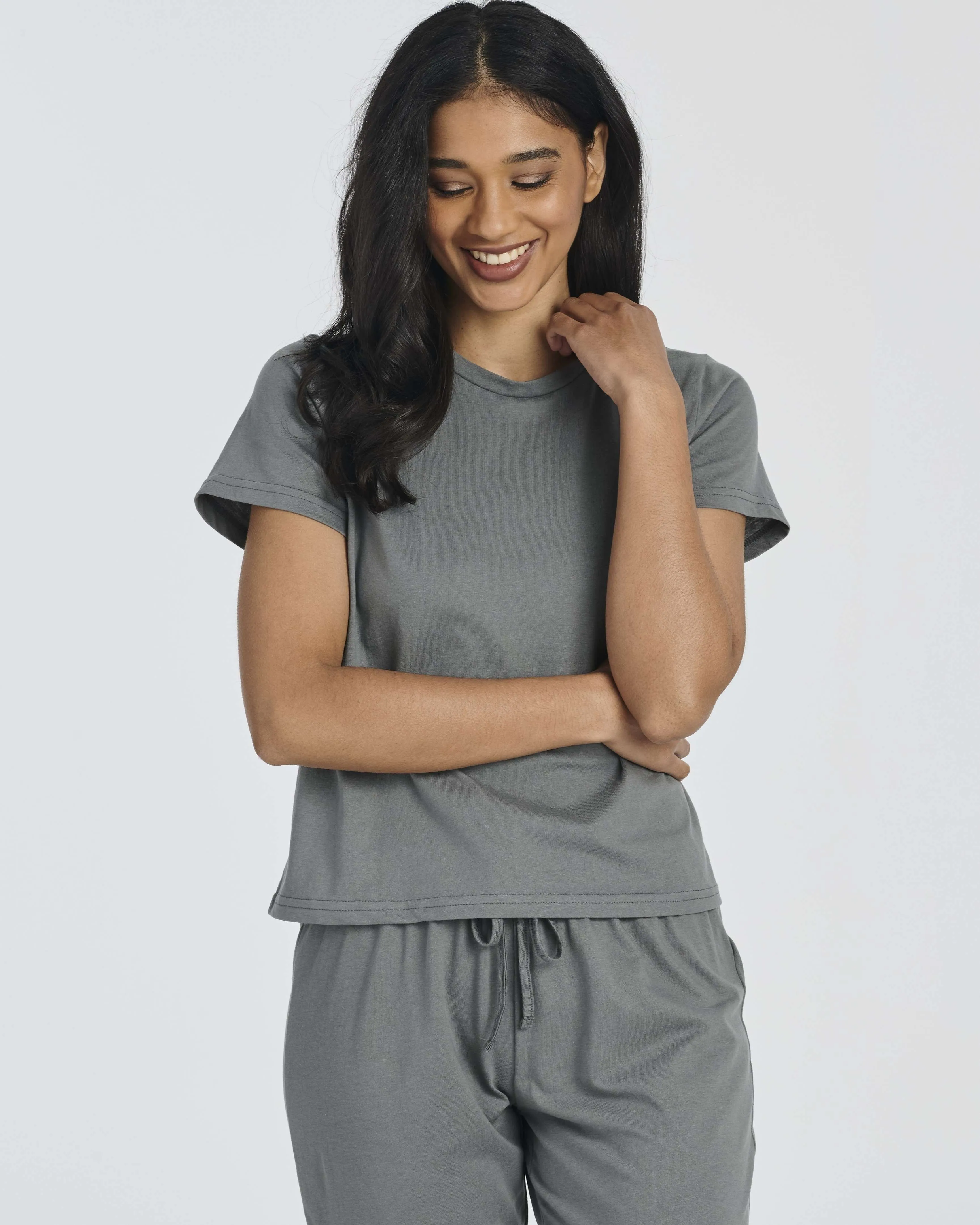 2 Pack: Women's Cotton Pajamas with Capri Pants (Available In Plus Size)