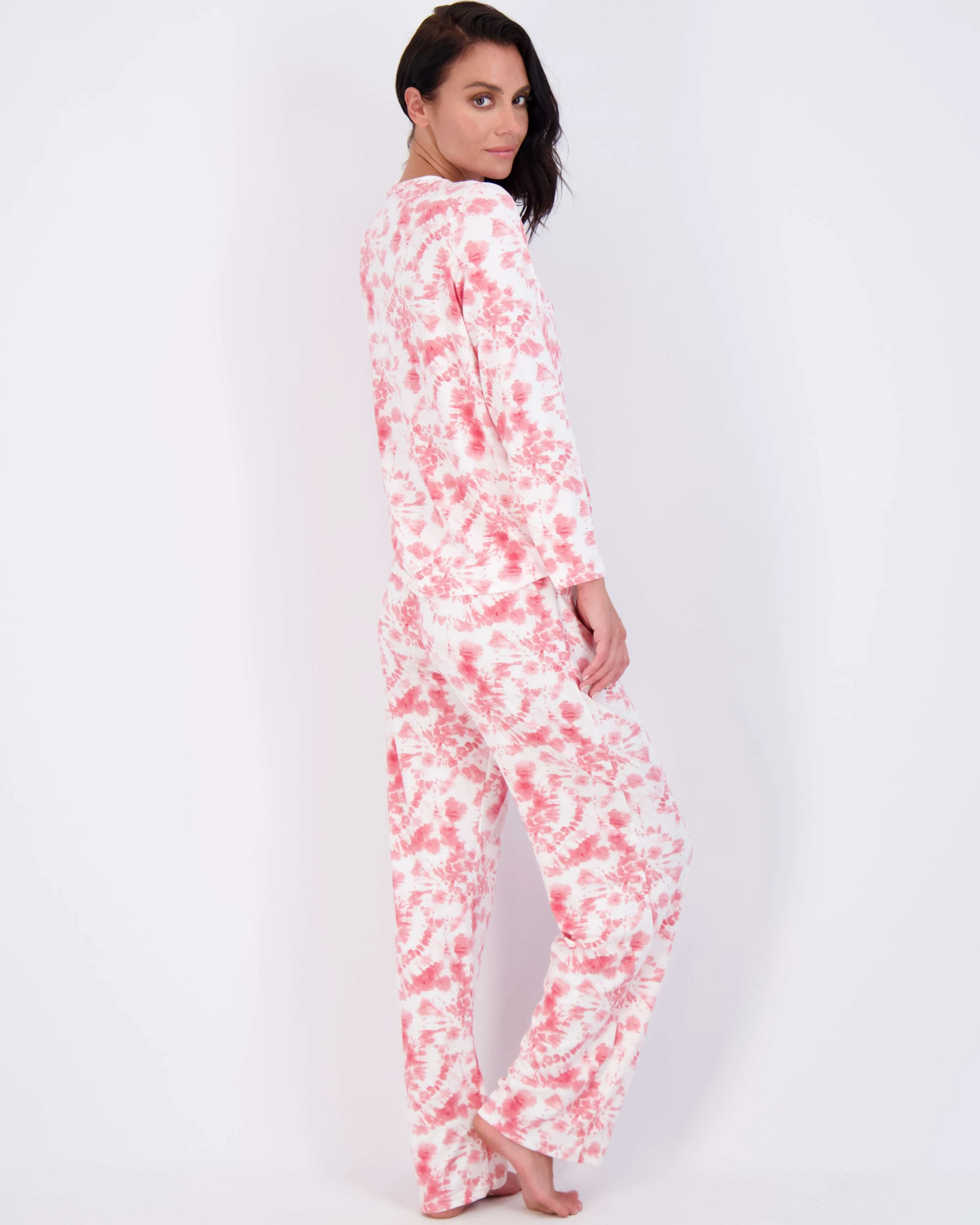 2 Pack: Women’s Pajama Set Super-Soft Long Sleeve Top With Pants
