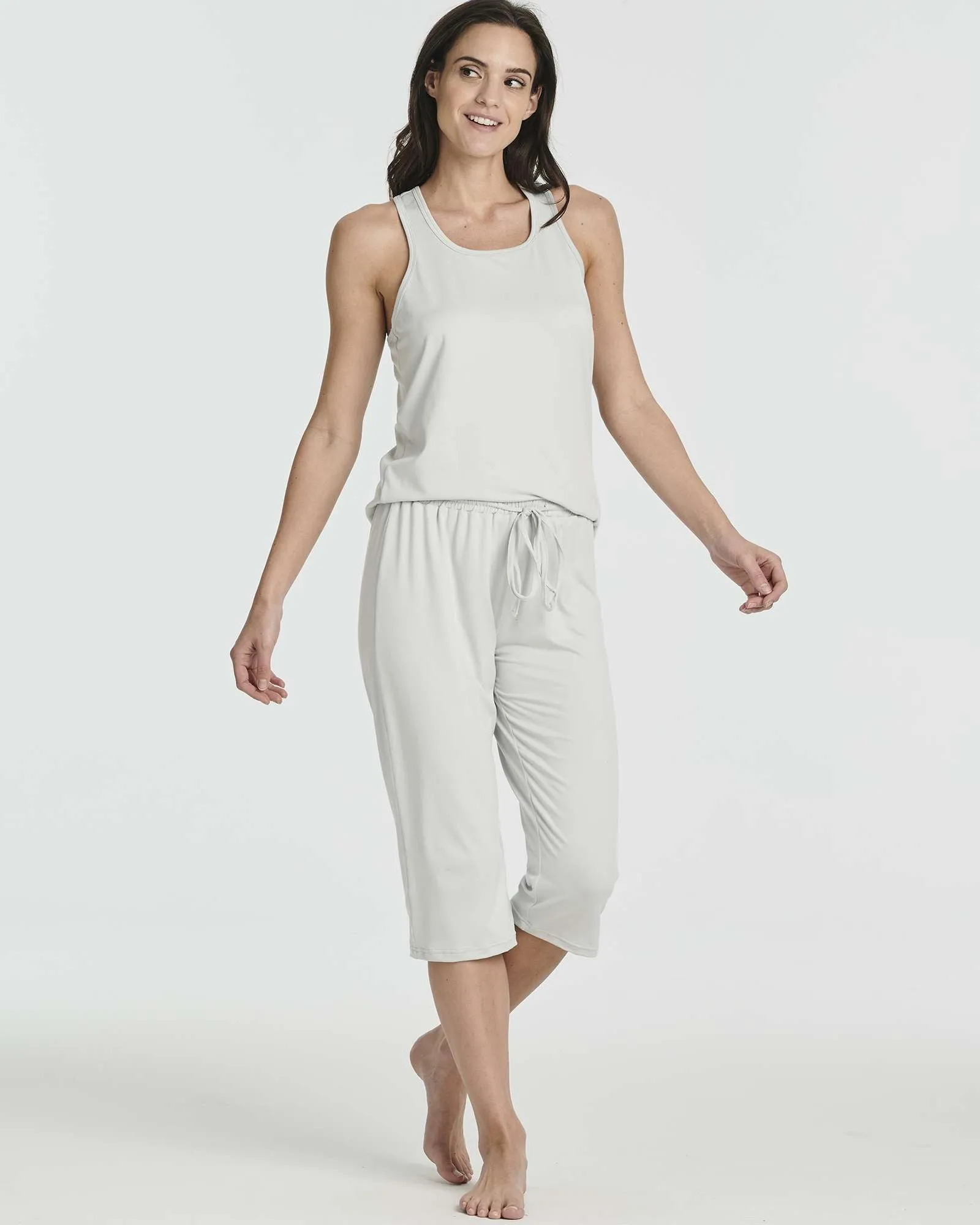 2 Pack: Women's Pajama Set Tank Top and Capri Pants