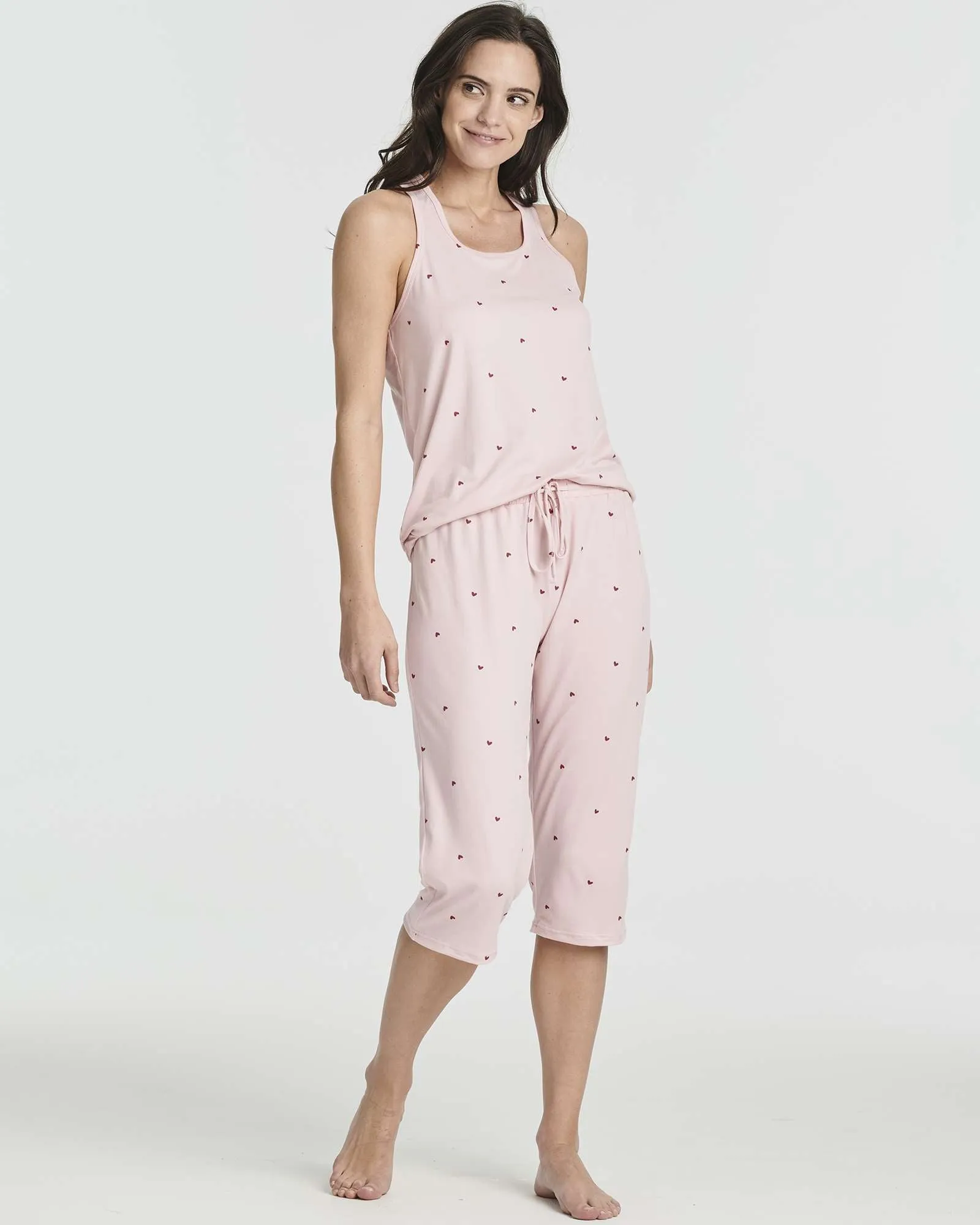 2 Pack: Women's Pajama Set Tank Top and Capri Pants
