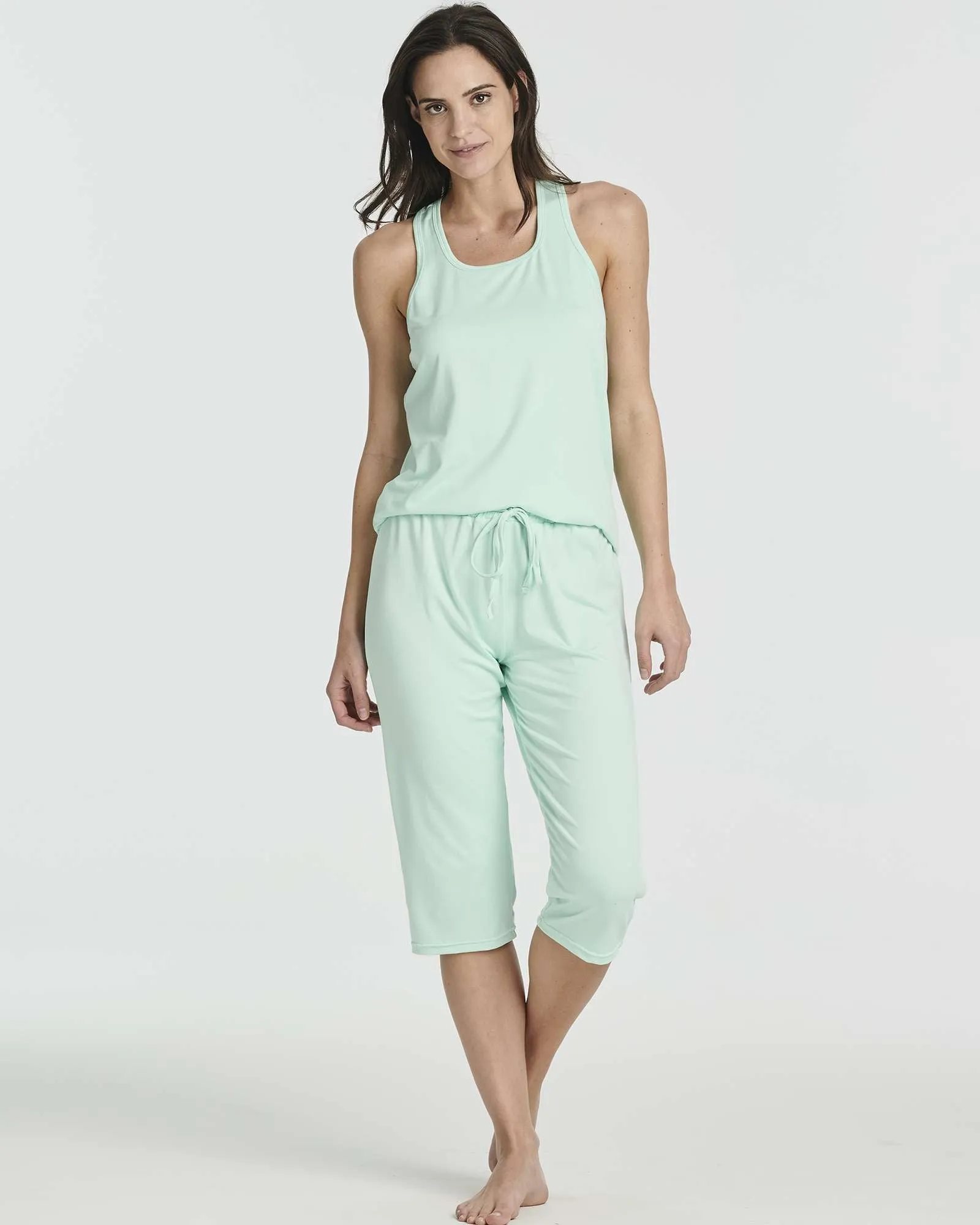 2 Pack: Women's Pajama Set Tank Top and Capri Pants