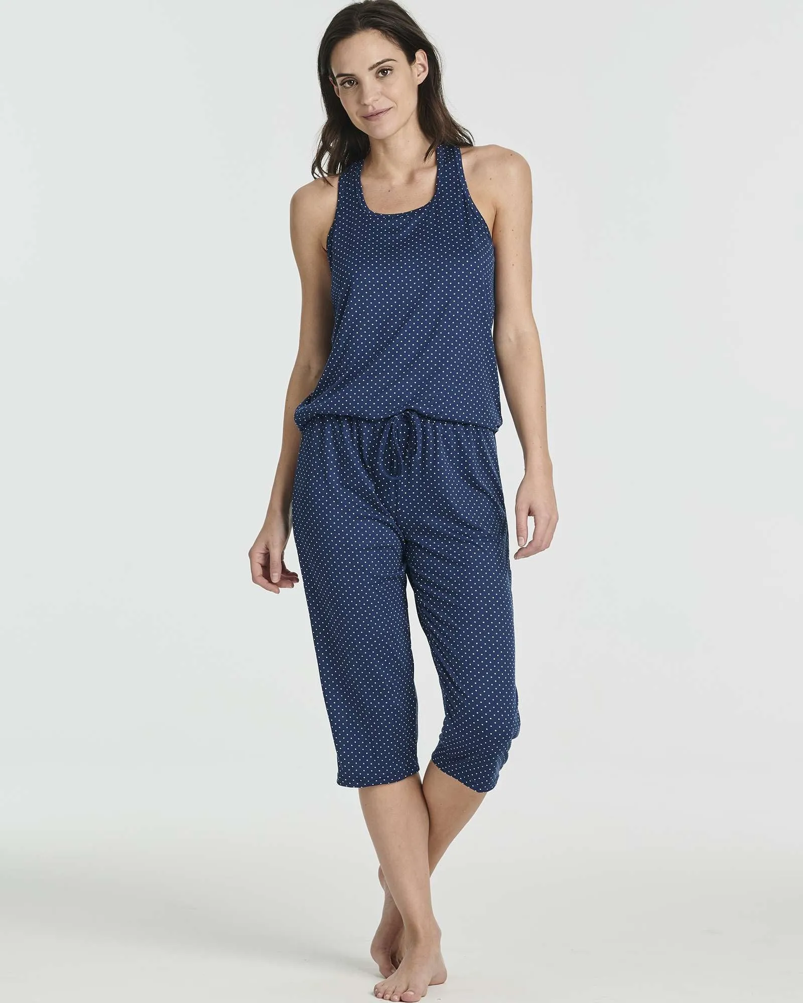 2 Pack: Women's Pajama Set Tank Top and Capri Pants