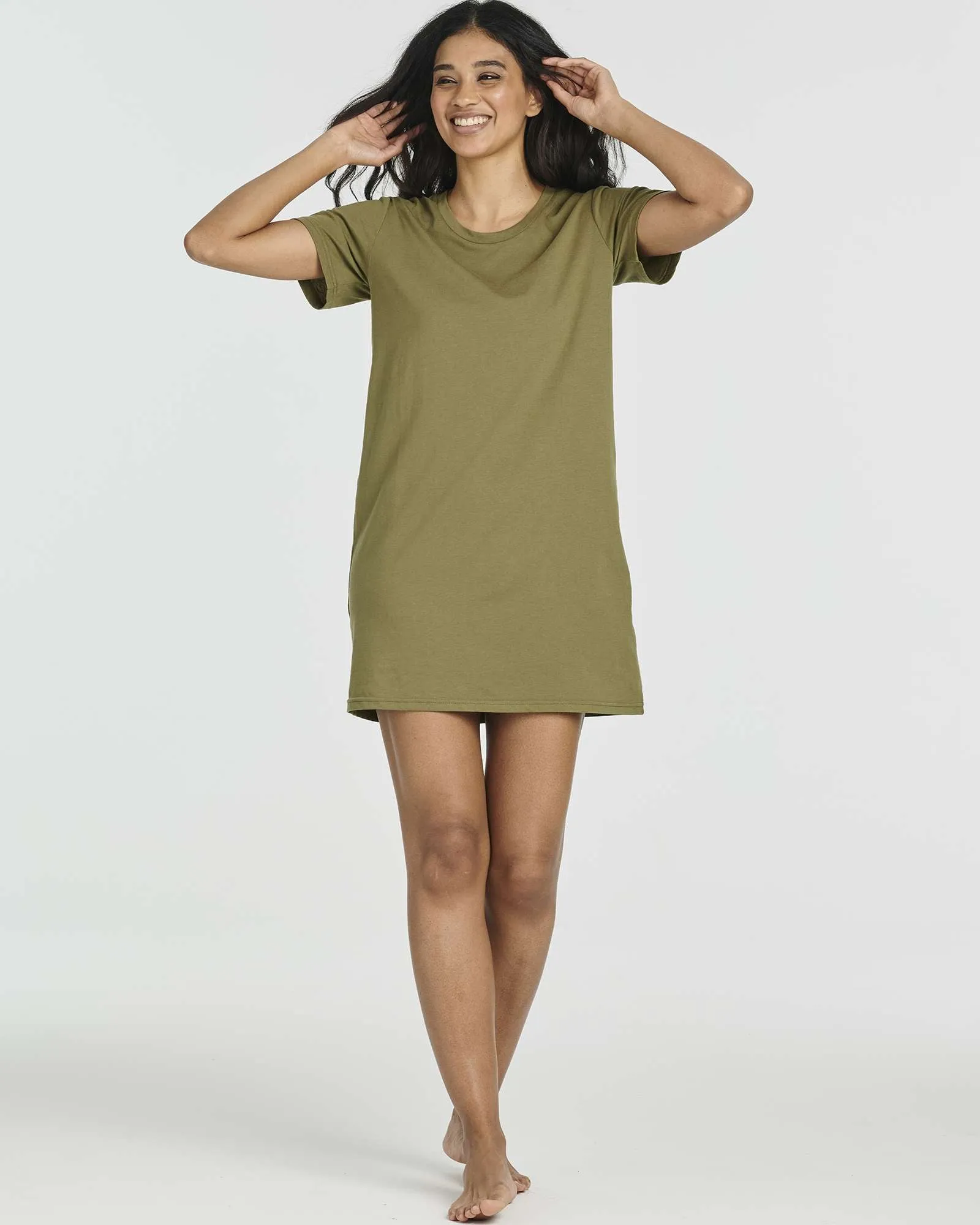 3 Pack: Women's Cotton Short Sleeve Nightgowns