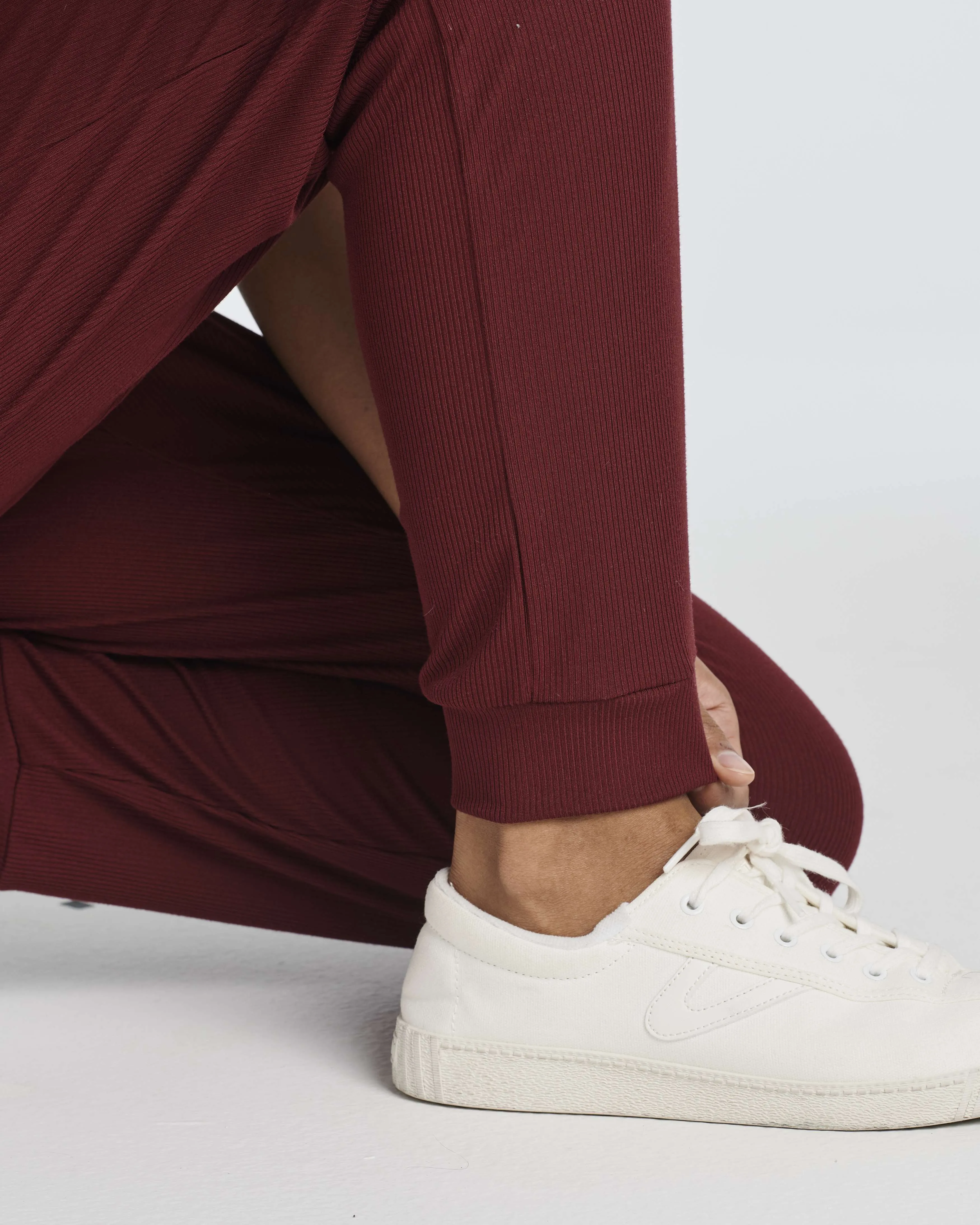 3 Pack: Women's Ribbed Lounge Jogger Sweatpants