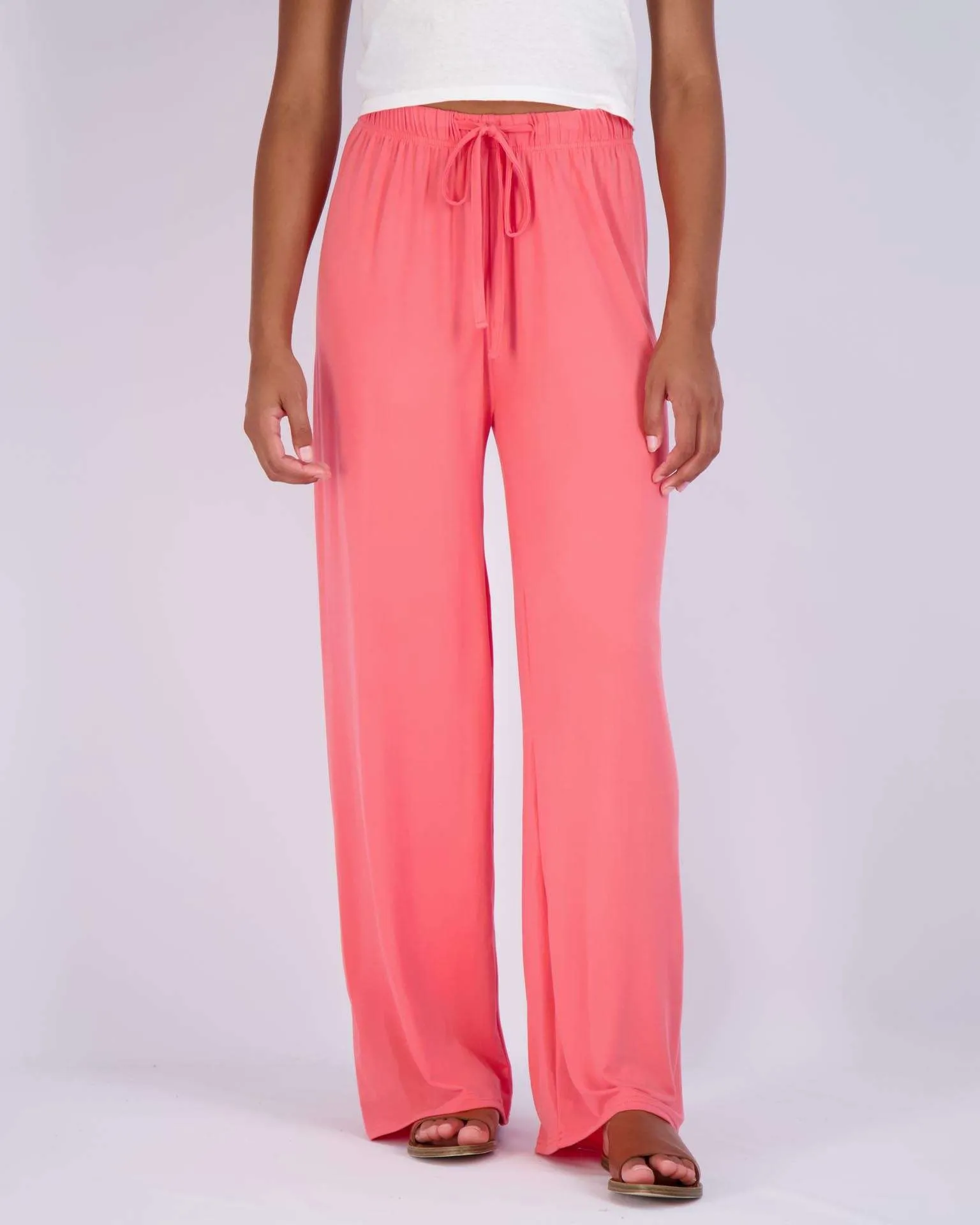 3 Pack: Womens Wide Leg Palazzo Lounge Pajama Pants