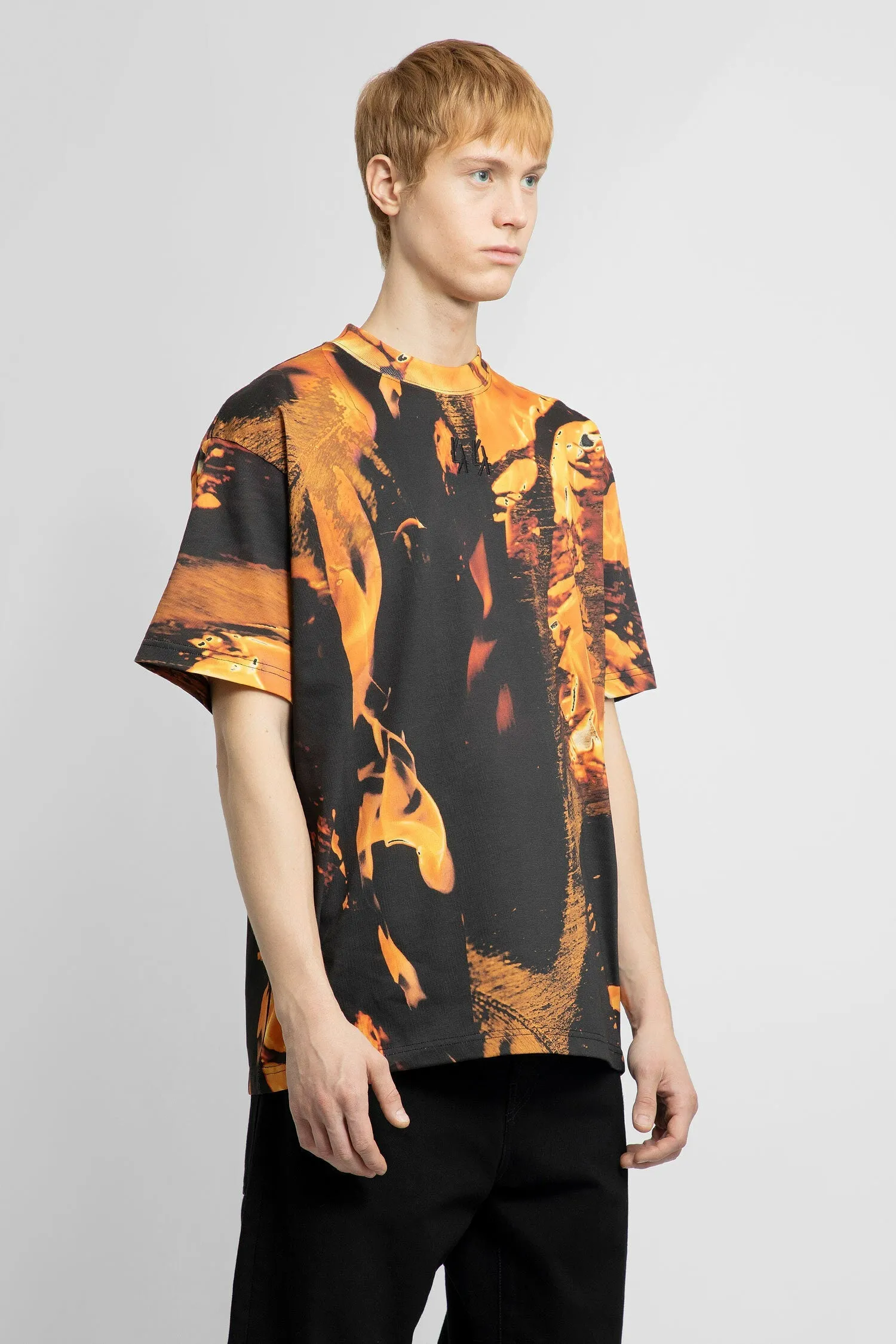 44 LABEL GROUP MAN BLACK T-SHIRTS & TANK TOPS