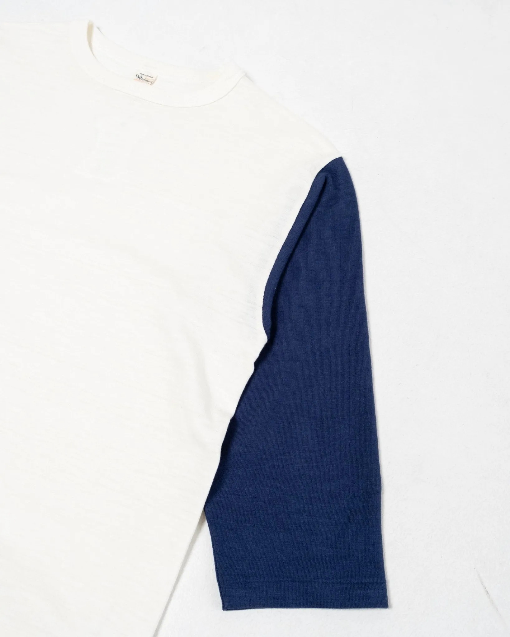 4800 Baseball Tee Cream x Navy