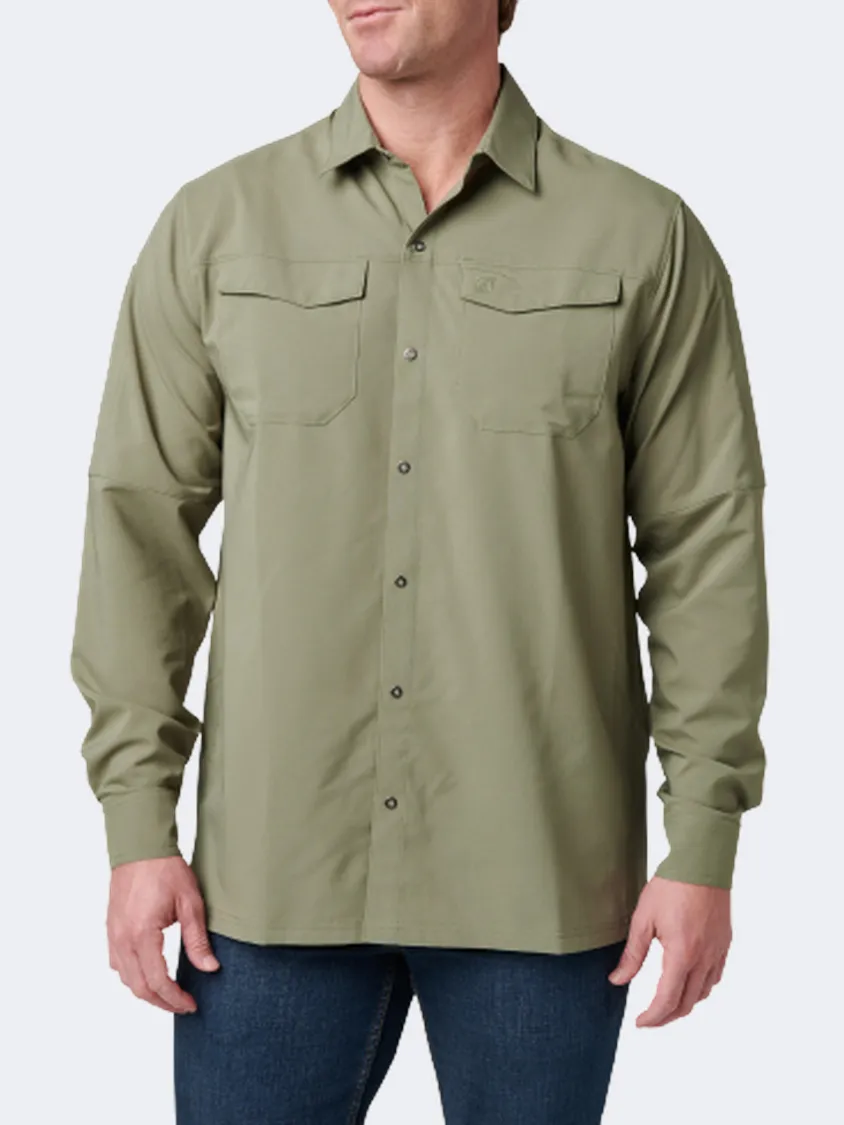 5-11 Brand Freedom Flex Men Tactical Shirt Tank Green