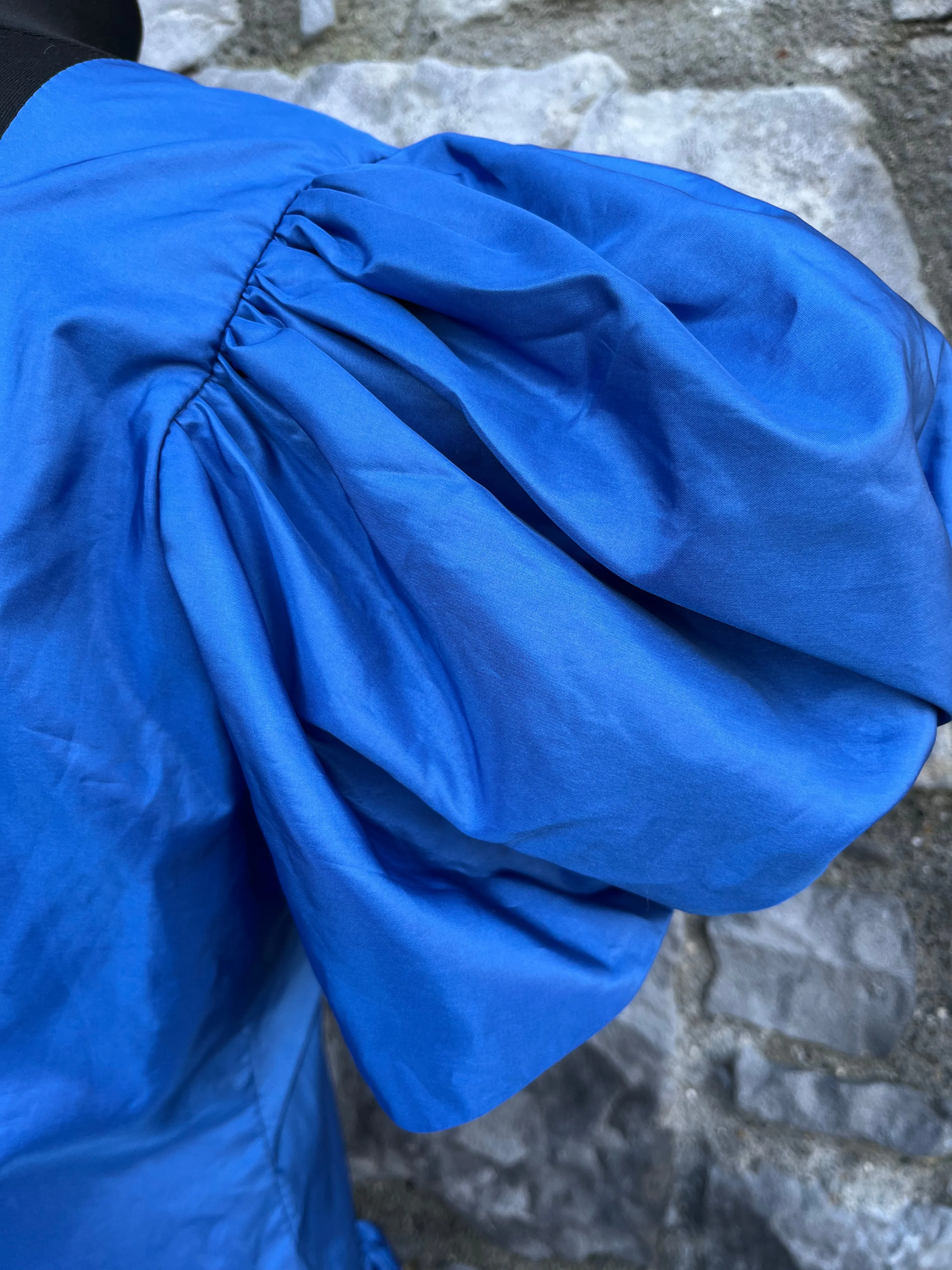 80s blue prom dress uk 10-12