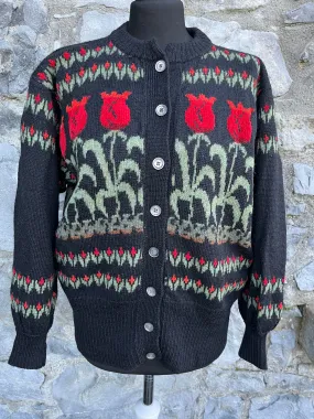 80s floral cardigan uk 8-12