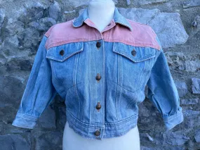 80s pink&blue denim jacket   6y (116cm)