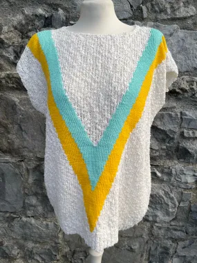 80s white top uk 8-10