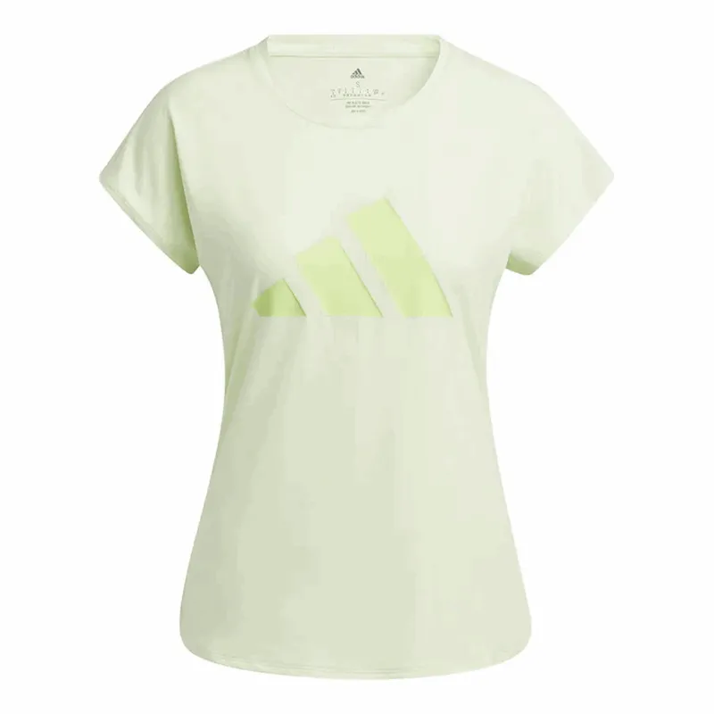 adidas 3 Bar Training Tee - Womens - Almost Lime/Pulse Lime