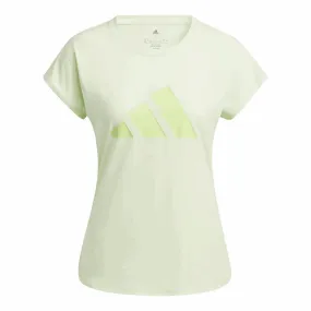 adidas 3 Bar Training Tee - Womens - Almost Lime/Pulse Lime