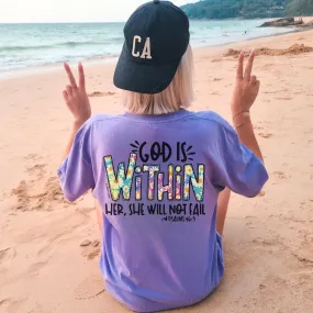 (Adult) God Is Within Her Short Sleeve Adult Tee