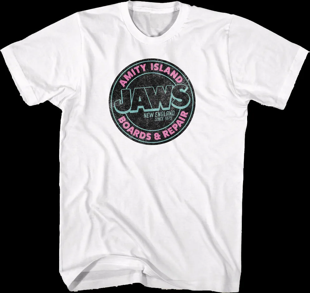 Amity Island Boards & Repair Jaws T-Shirt
