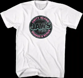 Amity Island Boards & Repair Jaws T-Shirt