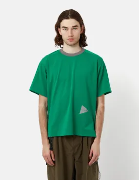 And Wander UV Cut Dry T-Shirt - Green