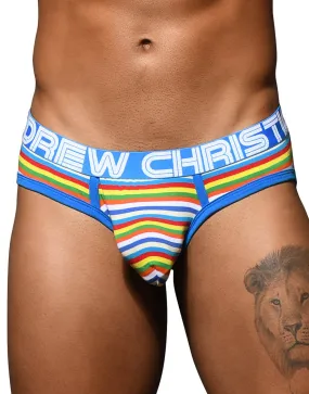 Andrew Christian Bright Stripe Brief w/ Almost Naked 92601