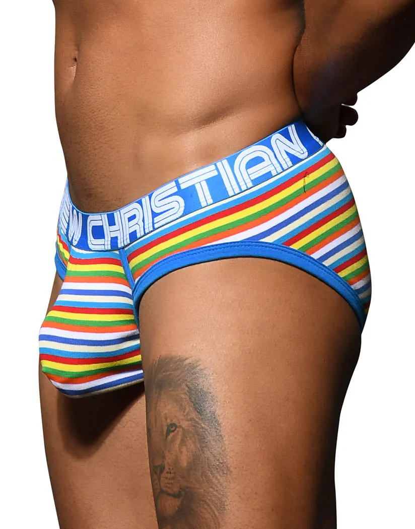 Andrew Christian Bright Stripe Brief w/ Almost Naked 92601