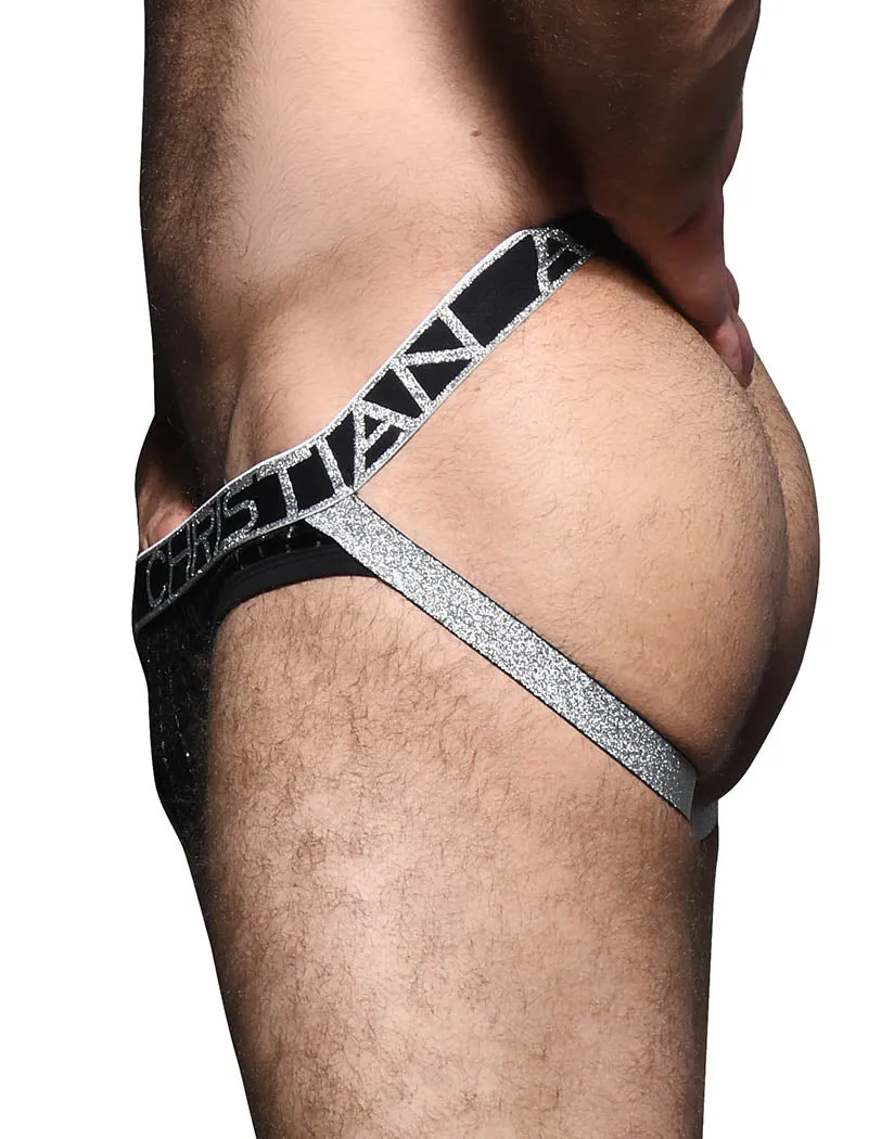 Andrew Christian Glam Plush Stripe Brief w/ Almost Naked 92320