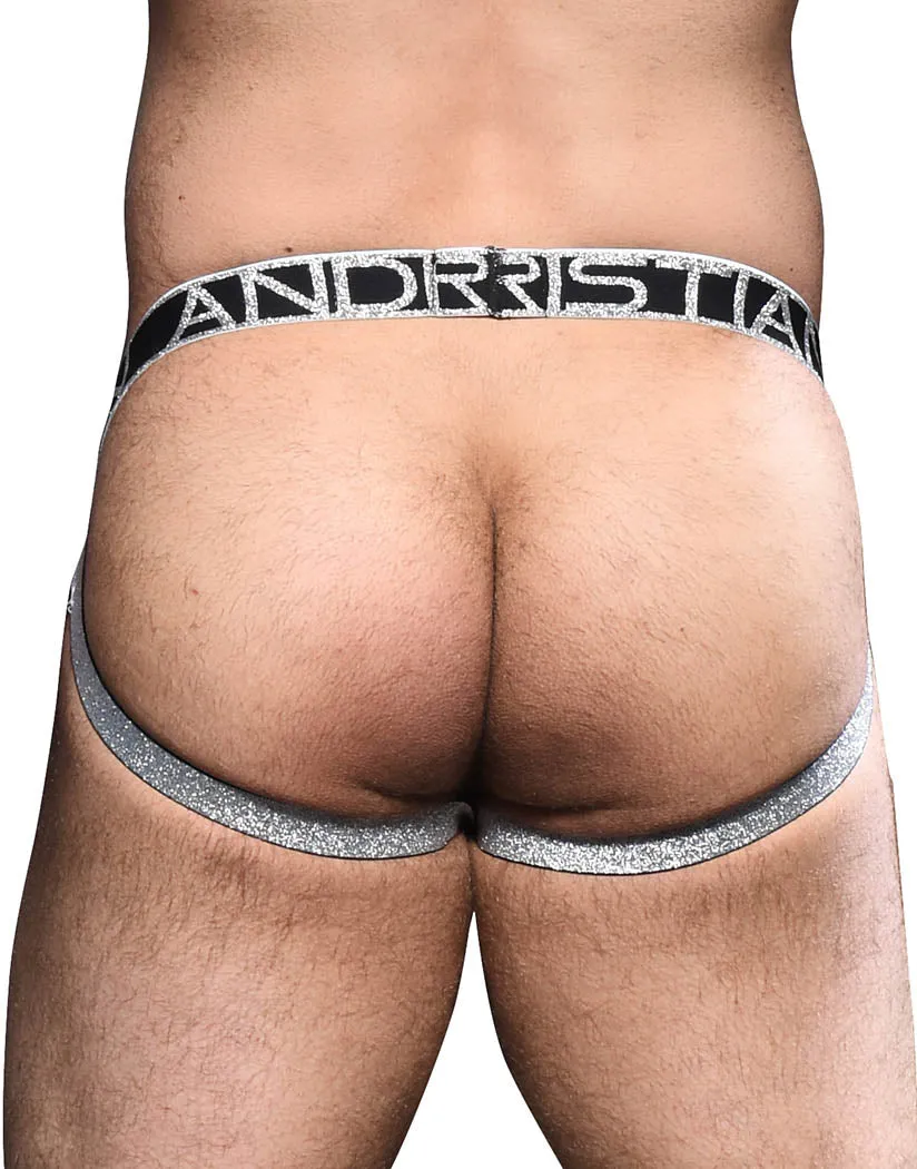 Andrew Christian Glam Plush Stripe Brief w/ Almost Naked 92320