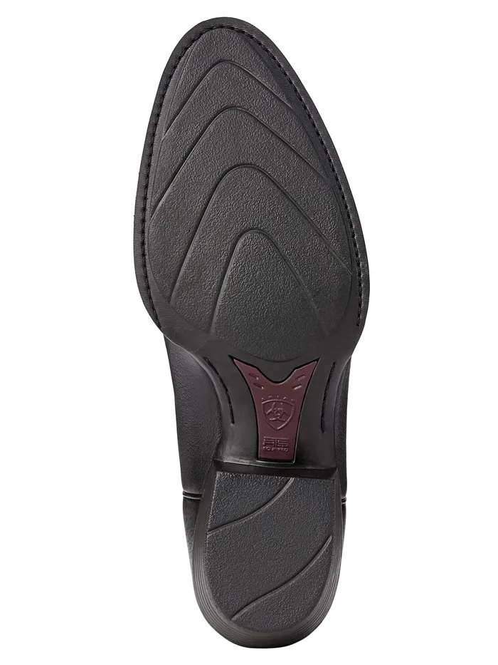 Ariat 10002218 Mens Heritage R Toe Western Boot Black Deertan