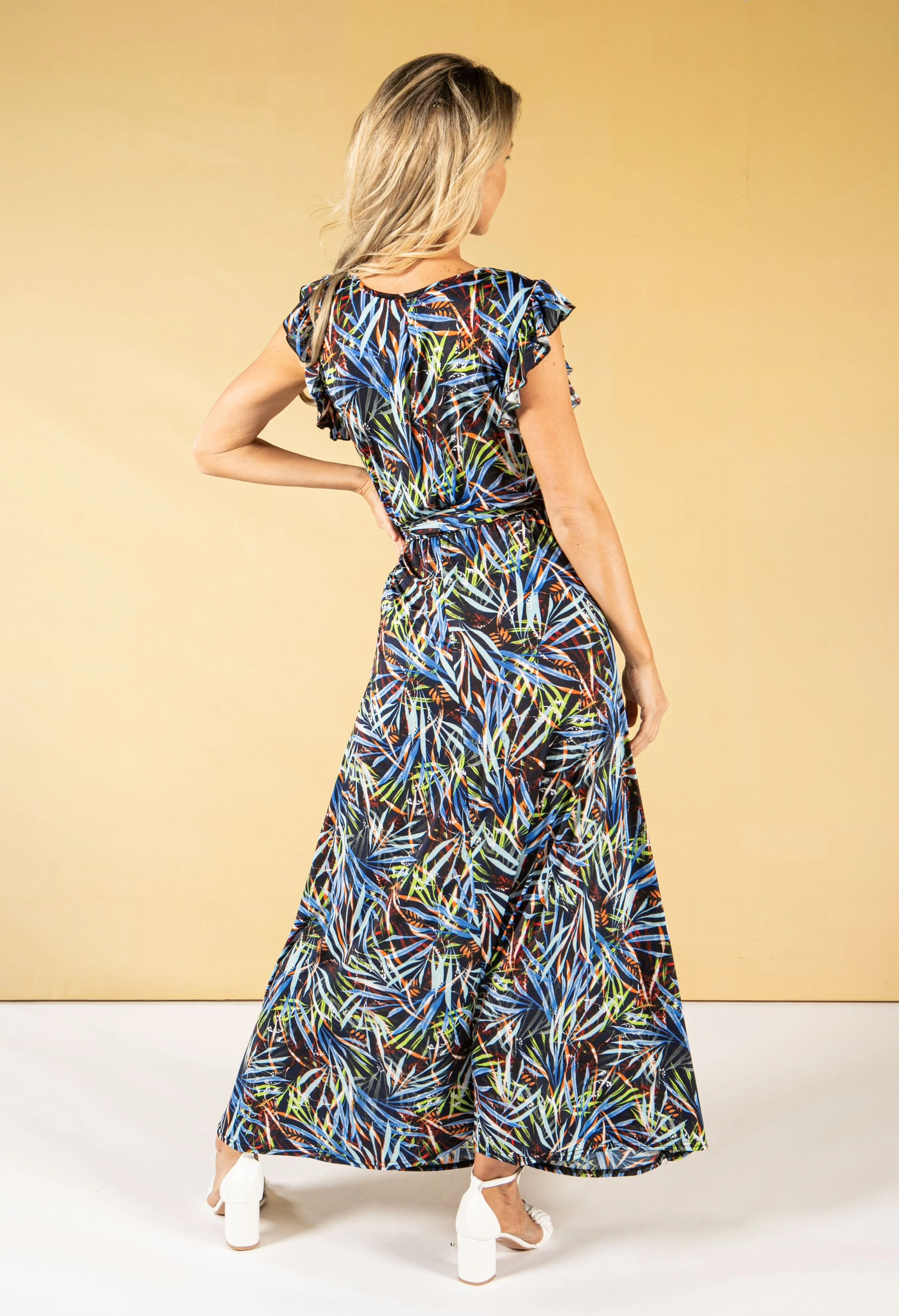 AZTEC PRINT MAXI DRESS