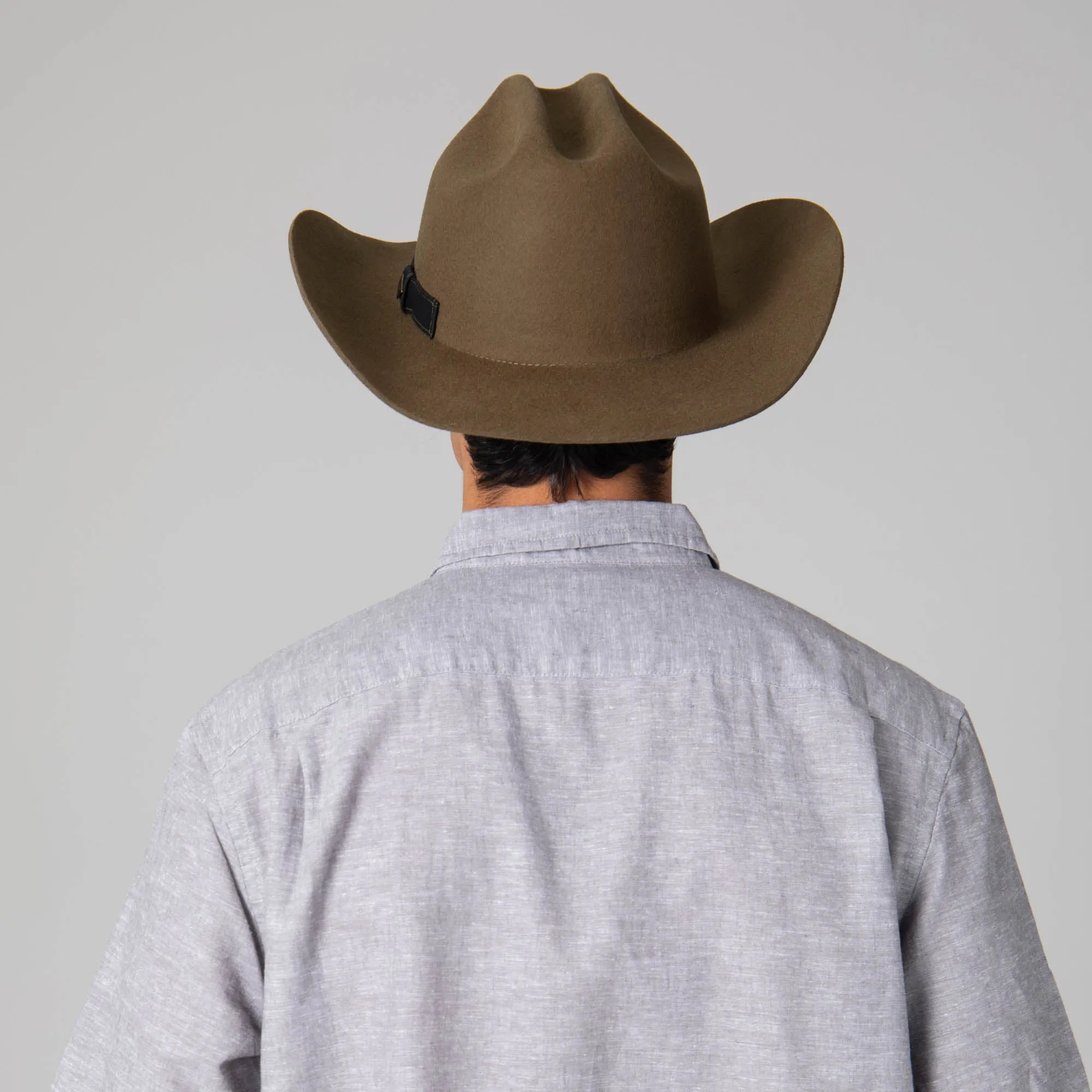 Black Label Wool Felt Cattleman's Crease Cowboy