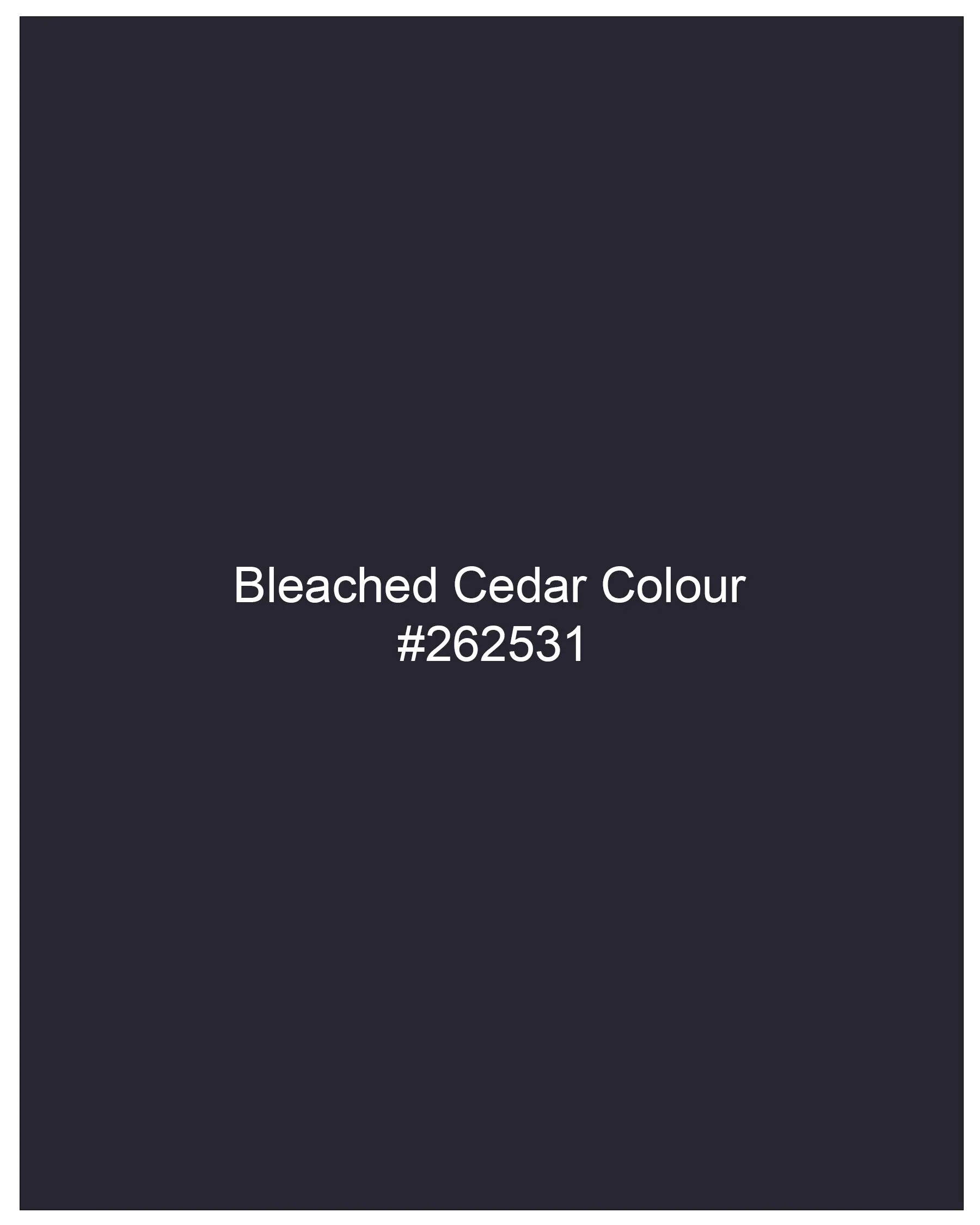 Bleached Cedar Navy Blue Ditzy Textured With Black Lapel Tuxedo Blazer