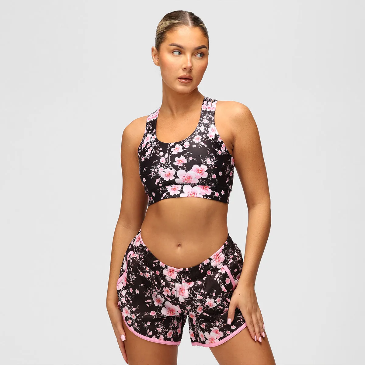 Blossom Noir Cross Back Bra