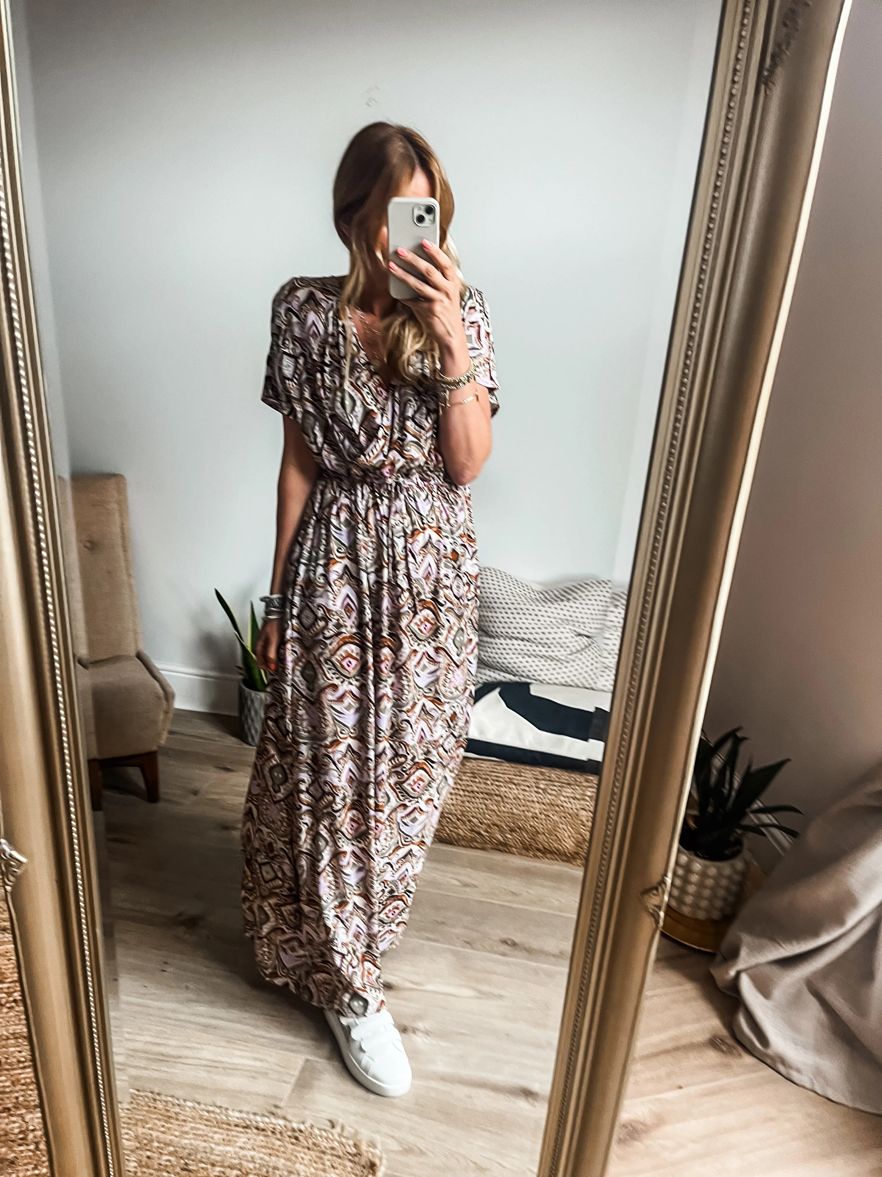 b.young Joella V-Neck Maxi Dress PREMIUM BRAND