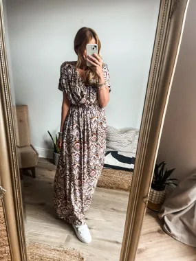 b.young Joella V-Neck Maxi Dress PREMIUM BRAND