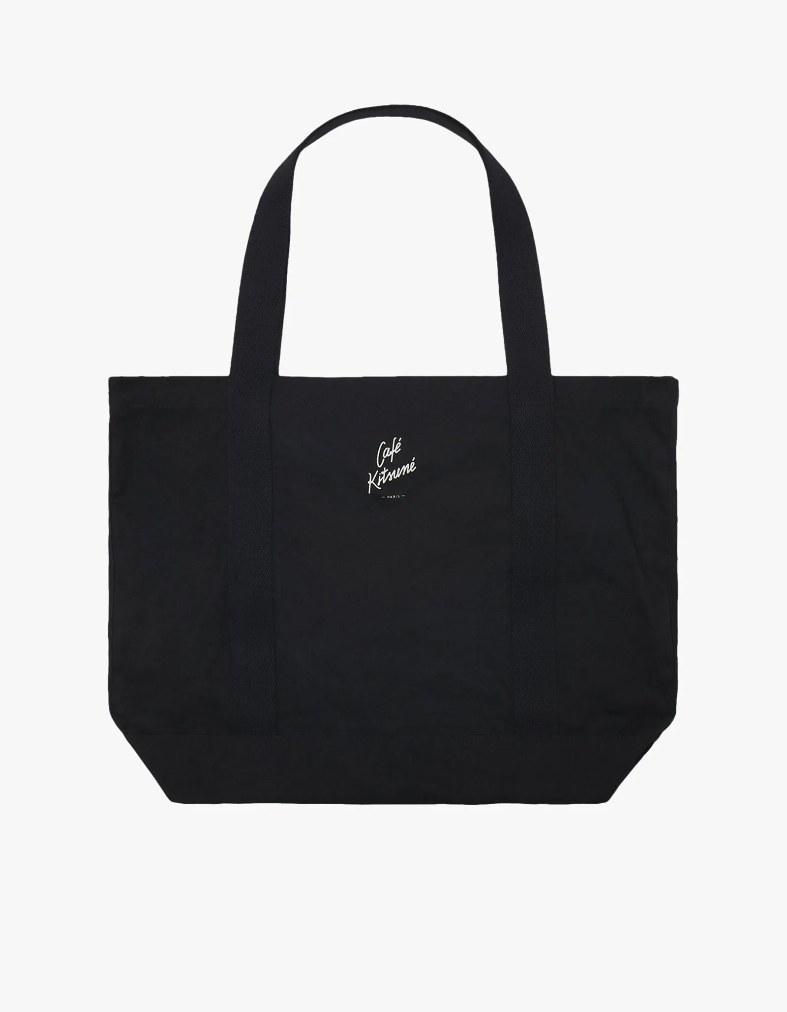 Cafe Kitsune Coffee Cup Tote Bag - Black