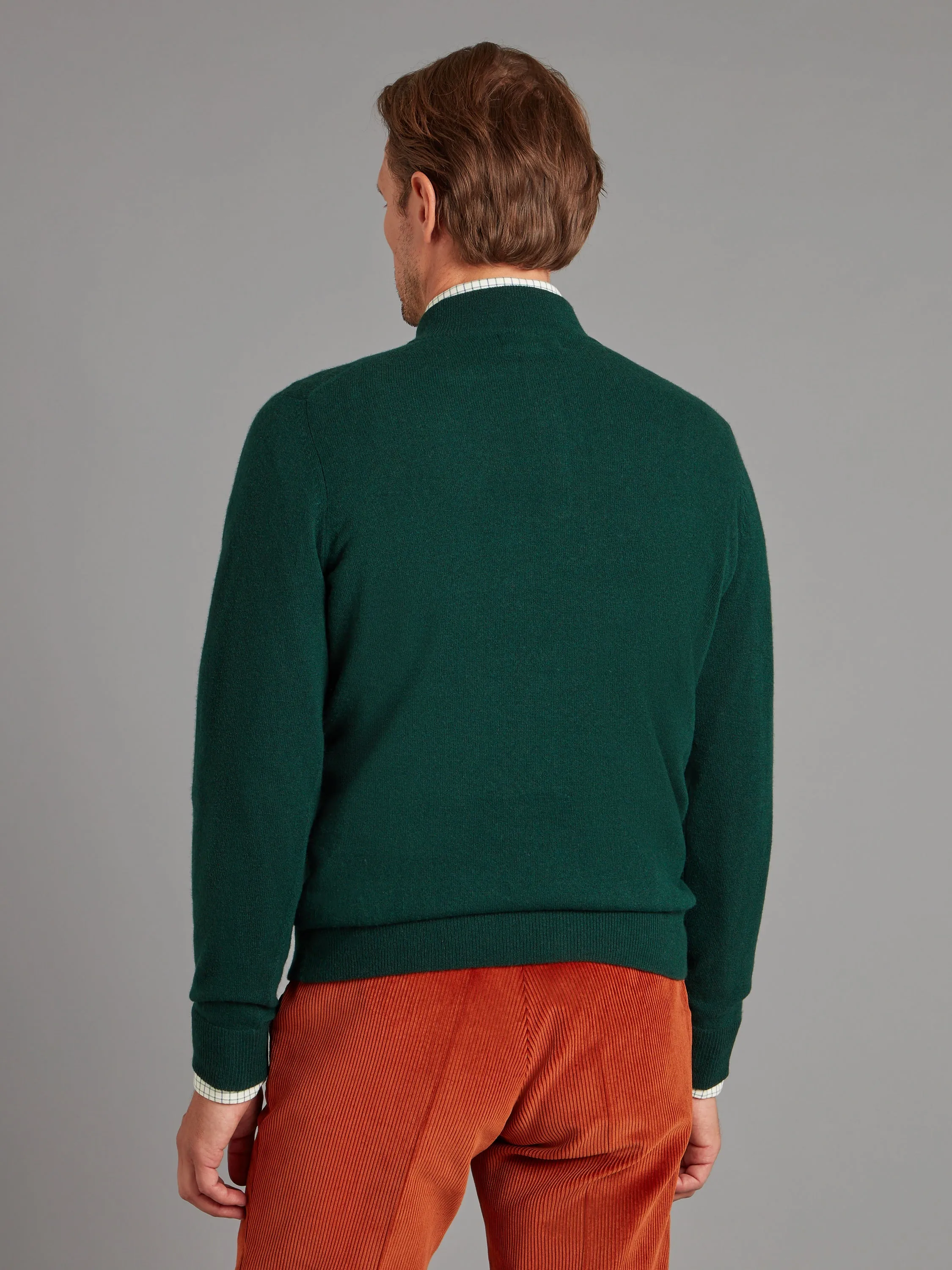 Cairns Half Zip Sweater - Tartan Green