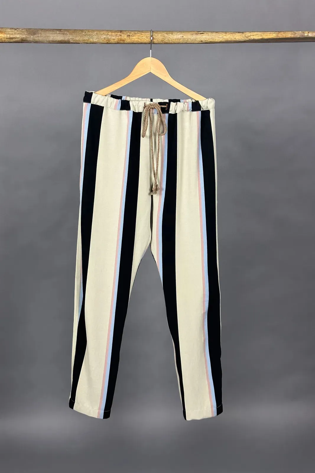 classic drawstring trouser marina stripe
