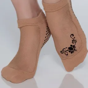 Classic Mesh Grip Sock - Lotus Tattoo (Barre / Pilates)