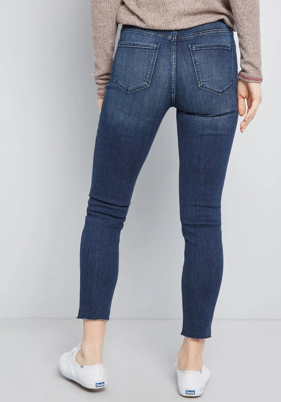 Day Started Cropped Skinny Jeans