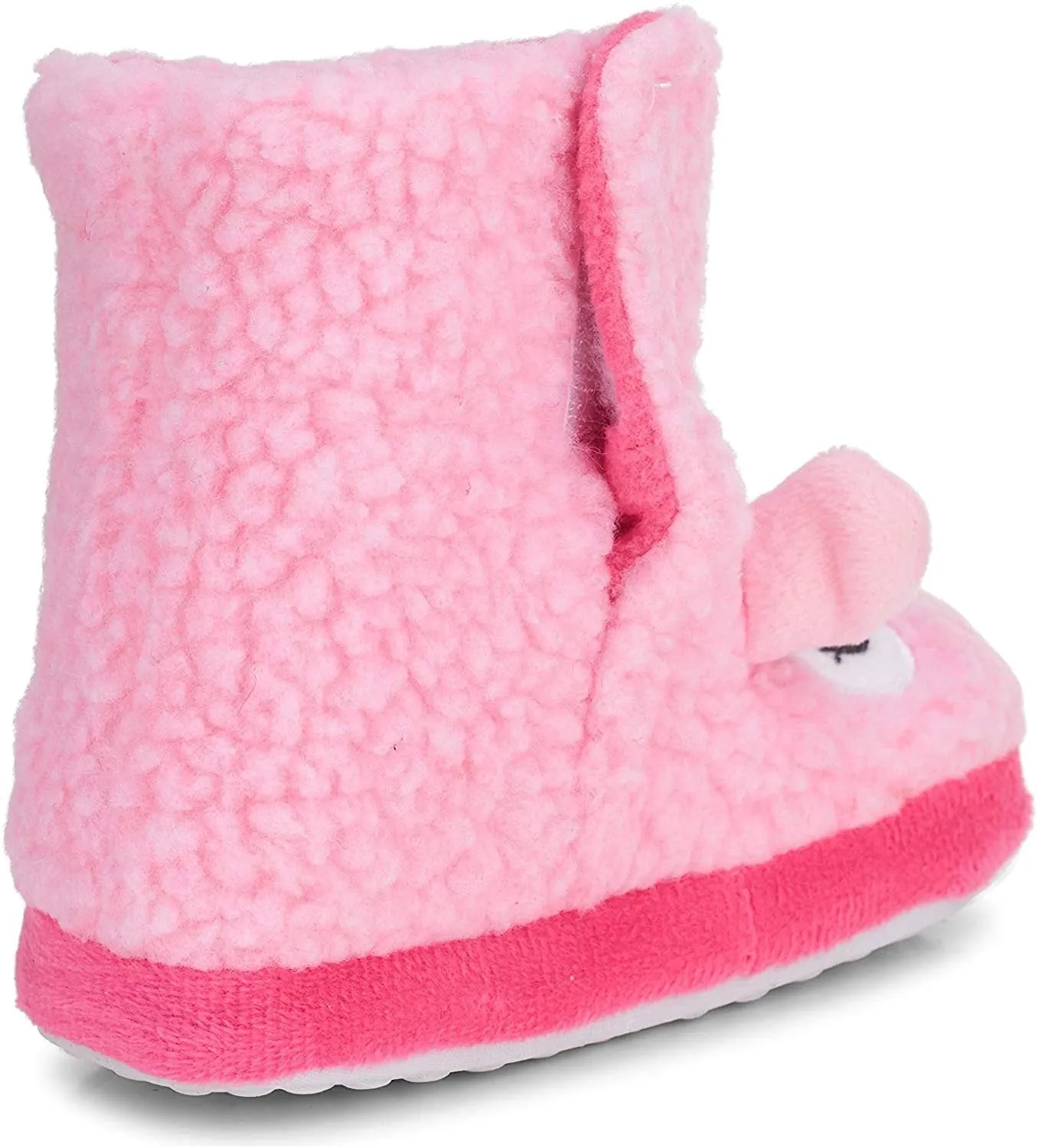 Delias Toddler Girls' Little Kid Slip On Plush Animal House Slippers, Cute Fluffy Warm Comfortable Shoes for Home Assorted
