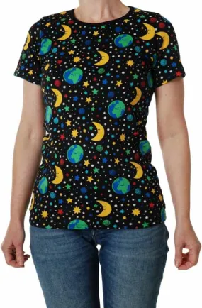 DUNS Short Sleeved T-shirt Adult - Mother Earth Black