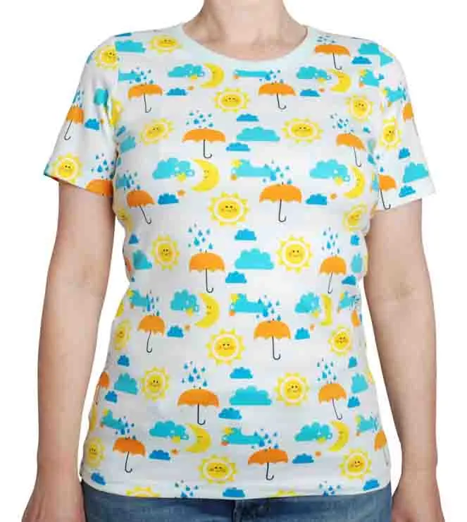 DUNS Short Sleeved T-shirt Adult - Sun and Rain