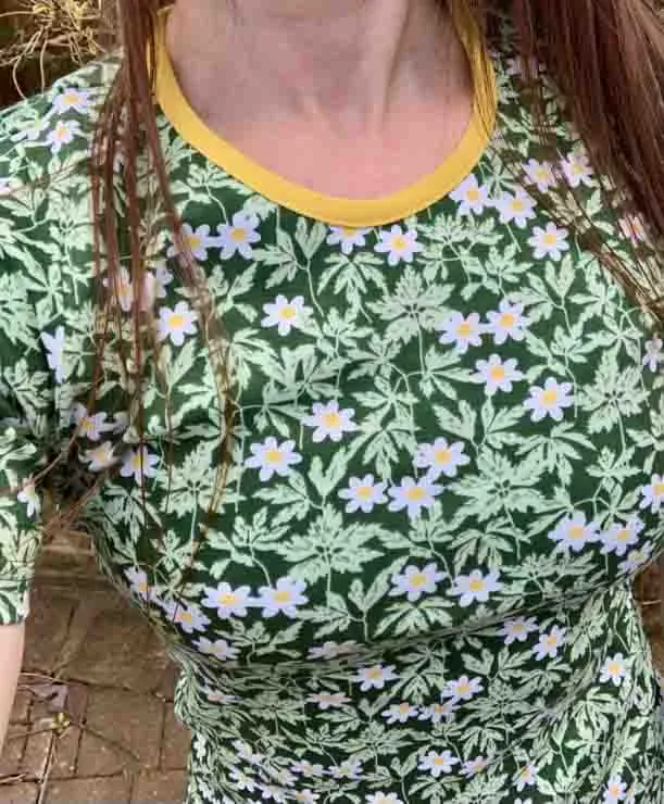 DUNS Short Sleeved T-shirt Adult - Wood Anemone Nile Green