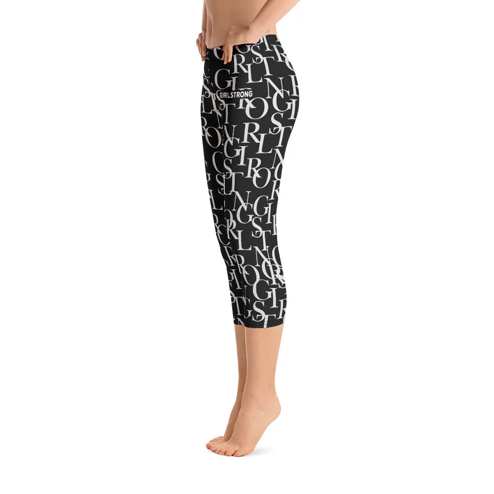 ELEVATED ESSENTIALS, THE PERFECT CAPRI BLACK AND WHITE GIRLSTRONG