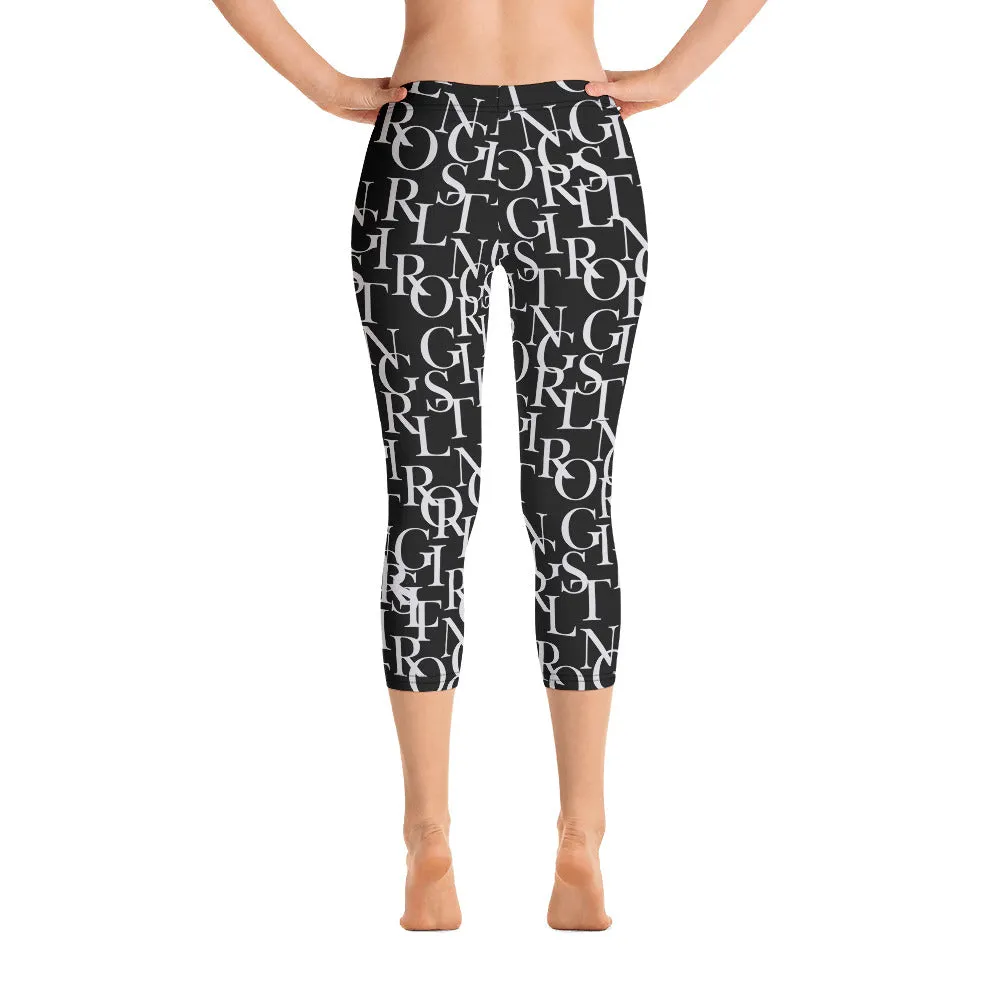 ELEVATED ESSENTIALS, THE PERFECT CAPRI BLACK AND WHITE GIRLSTRONG