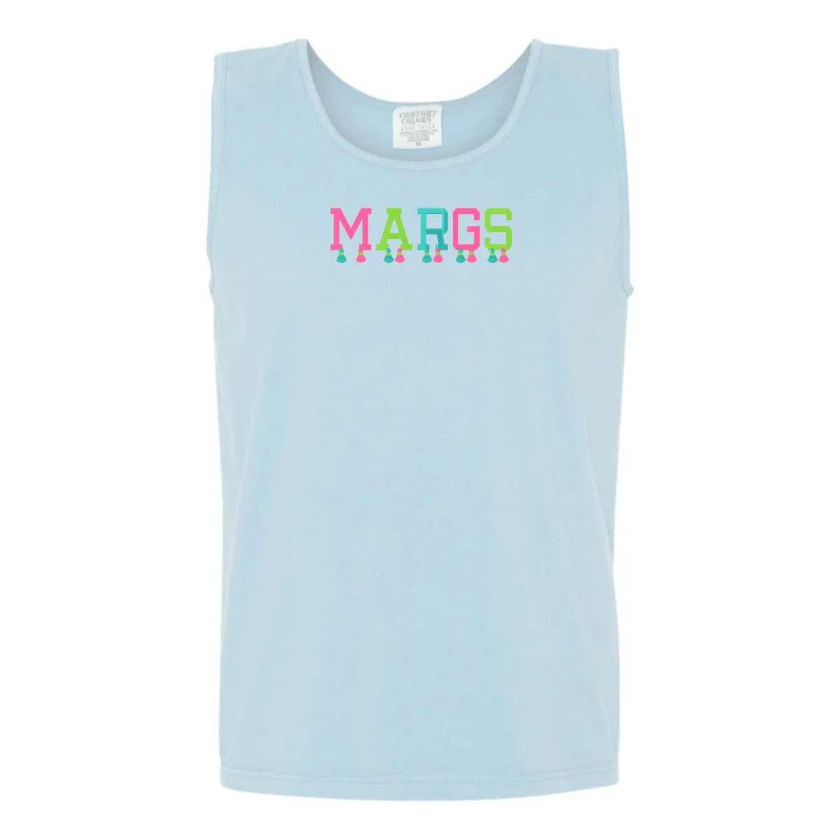 Embroidered Tasseled 'Margs' Tank Top