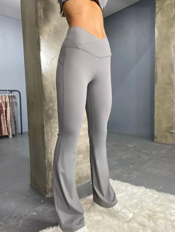 HIGH WAISTED YOGA SET - ASH